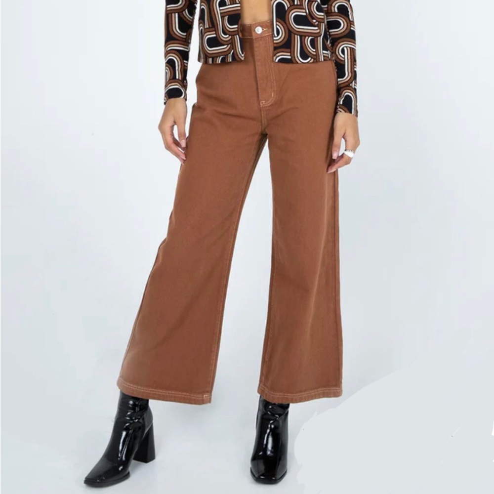 Murphy Straight Leg Denim Jeans Brown